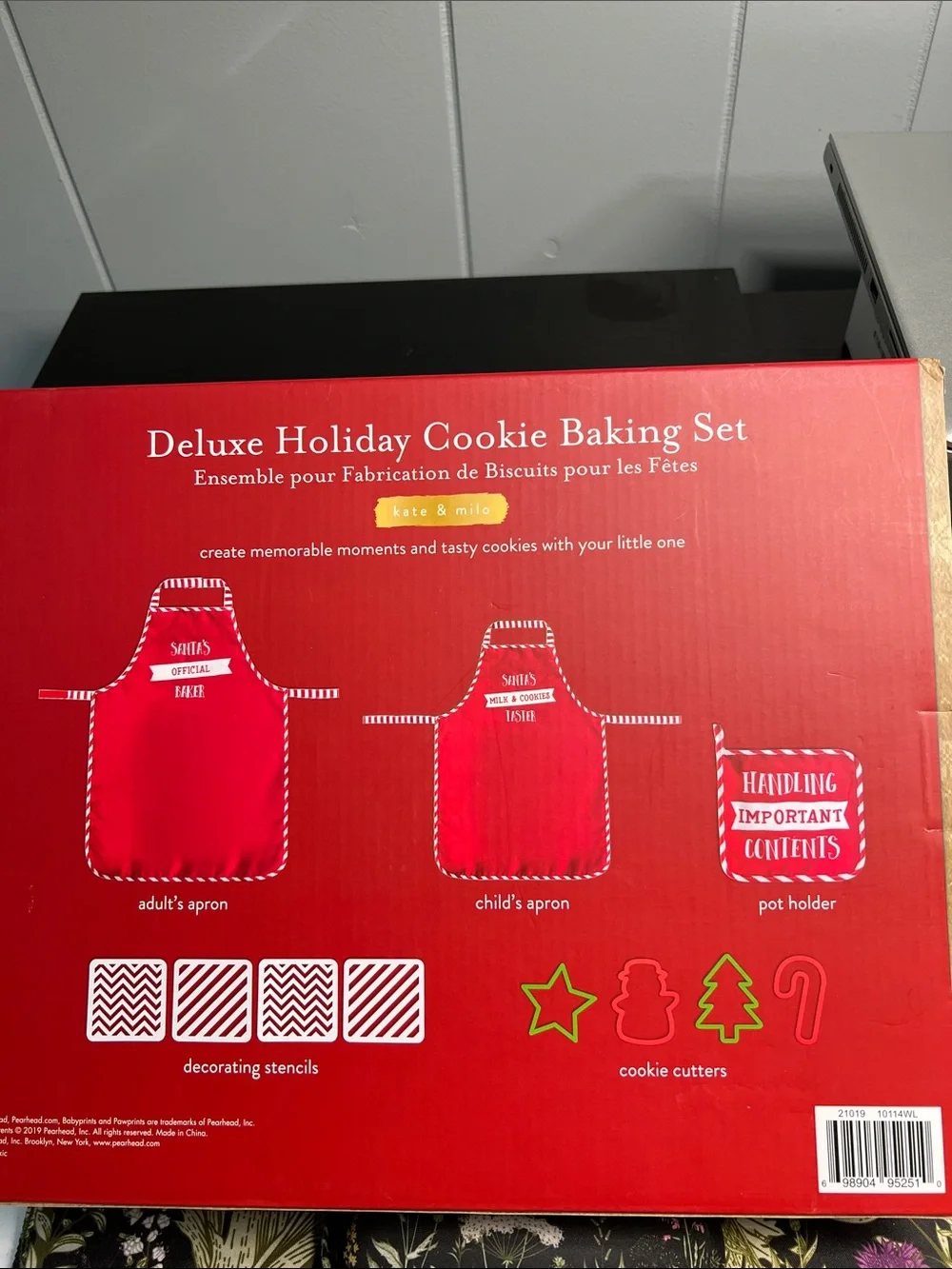 Brand new, never opened, Deluxe Holiday Cookie Baking Set -by Kate & Milo
